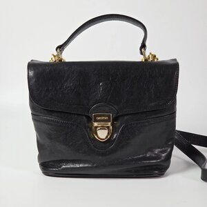 Vintage Oroton Australian Genuine Cowhide Black Leather Purse